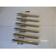 6 x Solid Stainless Steel Ext Bank Sticks 25cm - 40cm